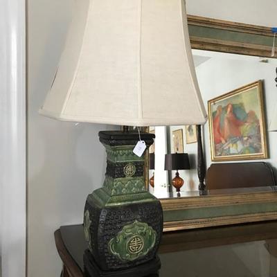 Reproduction Baluster form Chinese Export lamp $95
2 available
