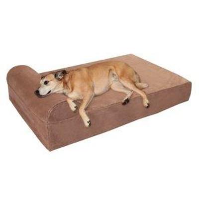 Big Barker 7 Orthopedic Dog Bed with Pillow-Top (Headrest Edition)  Dog Beds Made for Large, Extra Large & XXL Size 