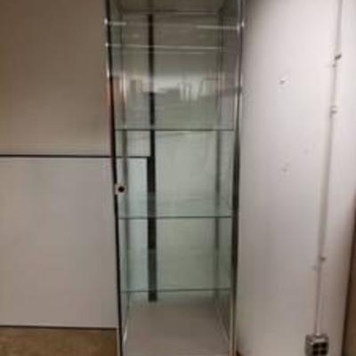 Glass Display Case On Casters