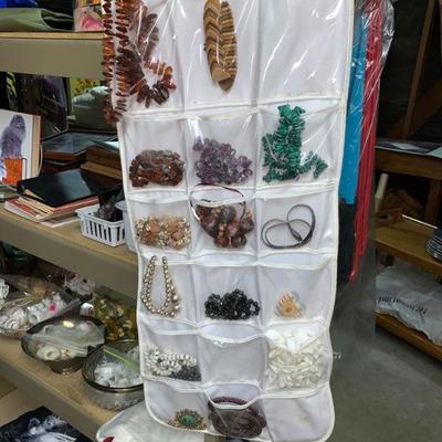 Necklaces, natural stone beads