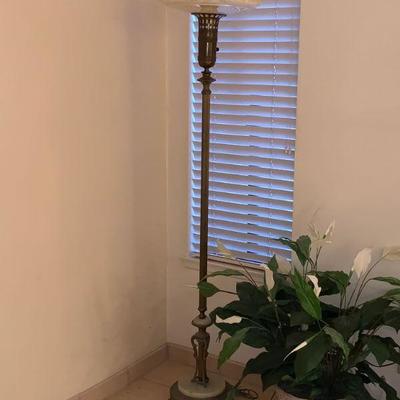 Art Nouveau floor lamp torchiere