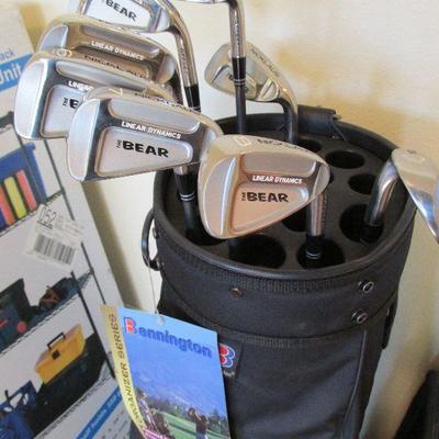 Nicklaus clubs & Bennington golf bag