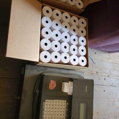 4215: Sam4s ER-285 Series Cash Register with Boxes of Thermal Paper
2 boxes of 50 ct rolls of thermal paper
