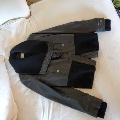 Black Chia Leather Moto Jacket
Size Med