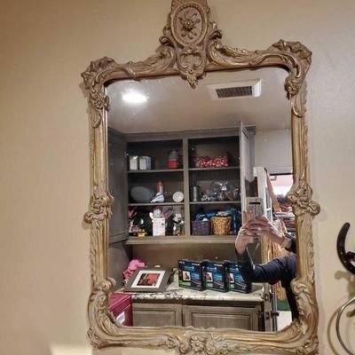 6804: Victorian Styled Mirror
31" tall and 20" wide