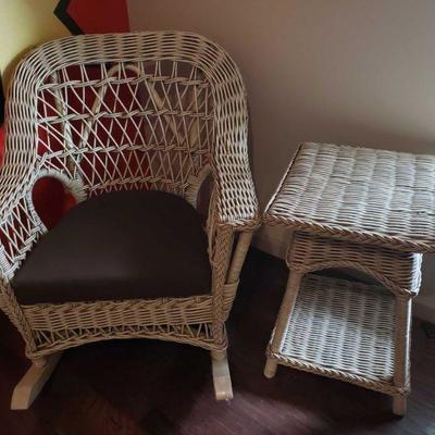Rocking Chair With Matching Night Stand
Rocking Chair With Matching Night Stand. Rocking Chair Measures Approx 33