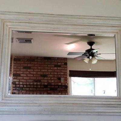 7005: Large Wood Framed Mirror
Measures approx 66" x 46"