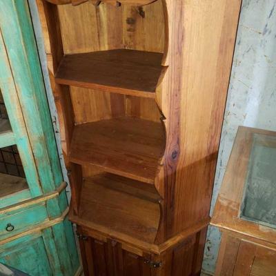4203: Wooden Cabinet with Bottom Storage
Measures approximately 68" x 30" x 20"
