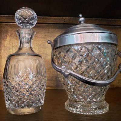Crystal Ice Bucket and Decanter
Crystal Ice Bucket and Decanter