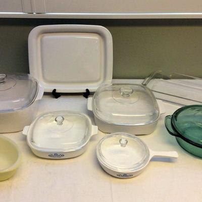 MVP004 Corning Ware, Glasbake & Anchor Hocking Dishes 