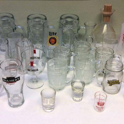 MVP034 Glass Beer Mugs, Shot Glasses and More
