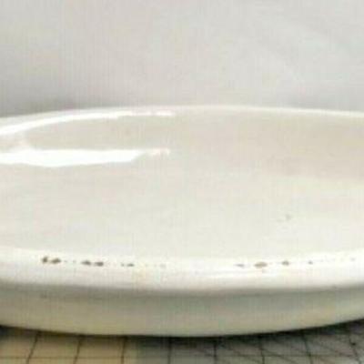 https://www.ebay.com/itm/114113096486 SM3043A: LARGE WHITE PLATTER POTTERY