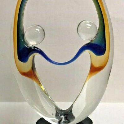https://www.ebay.com/itm/124087515773 SM2027:  ABSTRACT GLASS SCULPTURE 13.5 X 8 IN LOCAL PICKUP