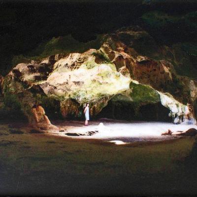 https://www.ebay.com/itm/114119684747 ML3079: Connor McManus Aruban Cave Photograph and resin on wood panel 24