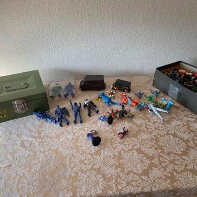 Superheroes and Army Men