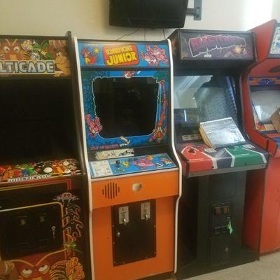 Vintage Arcade Games Donkey Kong Atari Asteroids and more!