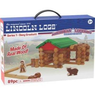 LINCOLN LOGS American Legends Davy Crockett - 65 All Wood Pieces