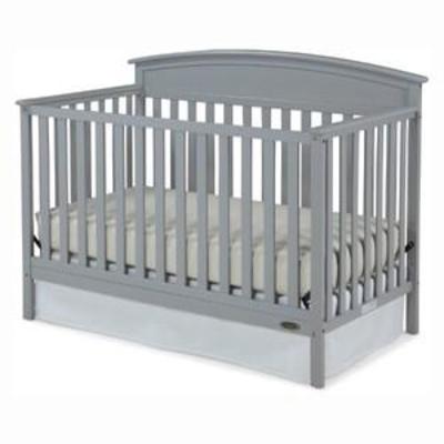 Graco Benton 4-in-1 Convertible Crib (Pebble Gray) â Easily Converts to Toddler Bed, Daybed or Full-Size Bed with Headboard, 3-Position...