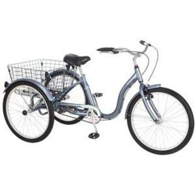 24 Schwinn Meridian Adult Tricycle, Grey