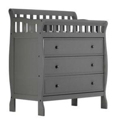 Dream On Me Marcus Changing Table and Dresser, Storm Grey