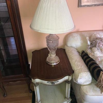 End table and lamp (pair)