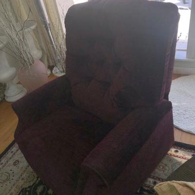 Senior electric recliner -- barely used