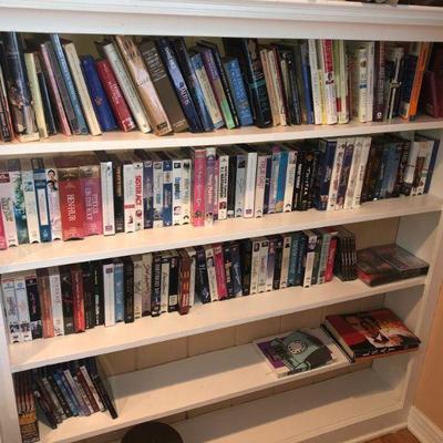Books, VHS collection, DVD, CD