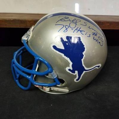 Billy Sims Autographed Detroit Lions Helmet