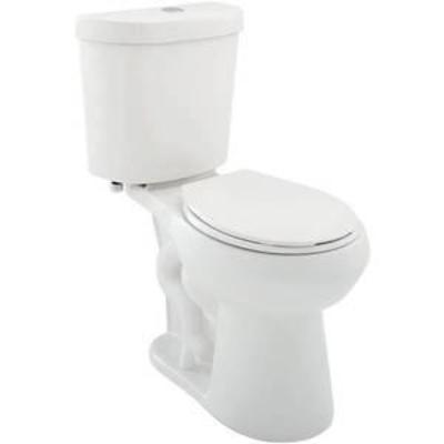 Glacier Bay 2-piece 1.1 GPF1.6 GPF Dual Flush Round Toilet in White NOT INSPECTED OUTSIDE OF BOX