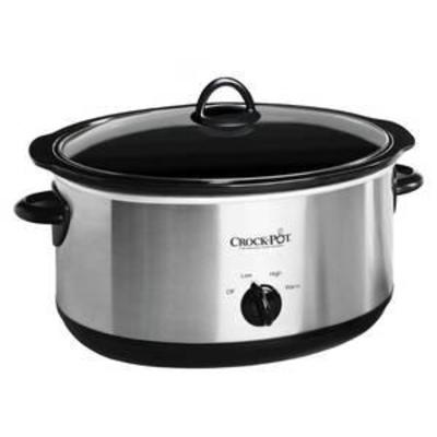Crock-Pot 8 Qt. Manual Slow Cooker - Stainless Steel, Silver