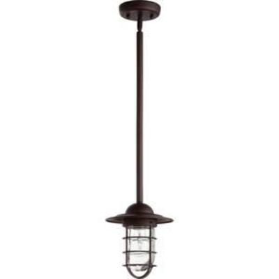 Quorum International Bowery Single Light 10 Wide Outdoor Mini Pendant - Finish color