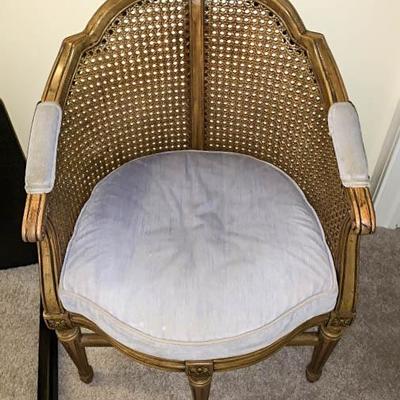 Caned Accent Chair