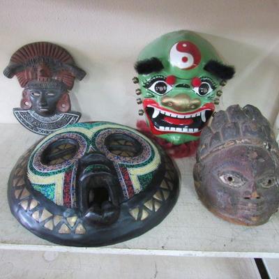 Beaded tribal Masks