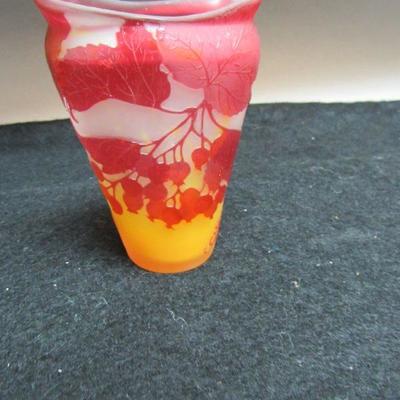 French Galle Cameo Glass Vase