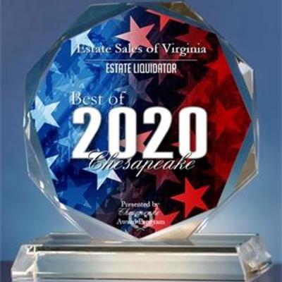 ESTATE SALES OF VIRGINIA VOTED BEST OF 2020 - for Chesapeake and surrounding areas 