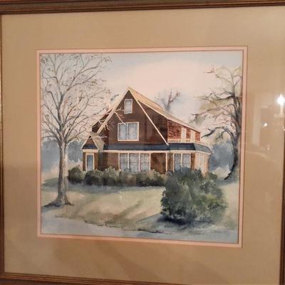 Watercolor of Farmhouse