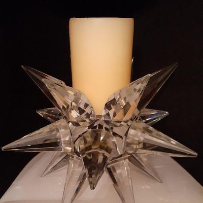 Absolutely Stunning Crystal Starburst candle holder