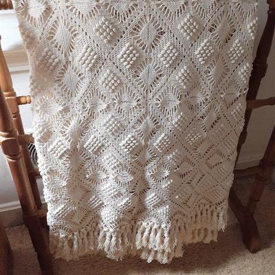 Lovely hand crocheted bedspread