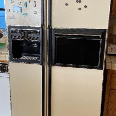 GU side by side, refrigerator freezer model TFX27F (google for specs)