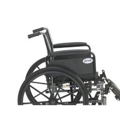Drive Medical Cruiser III Light Weight Wheelchair with Various Flip Back Arm Styles and Front Rigging Options, Flip Back Removable Full...
