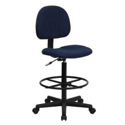 Ergonomic Drafting Chair Adjustable Navy Blue - Flash Furniture, Blue Blue