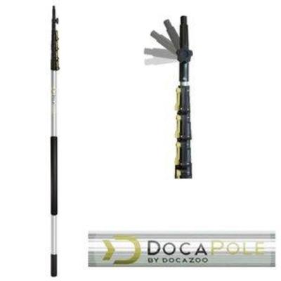 DocaPole 6 - 24 foot Extension Pole Multi-Purpose Telescopic Pole for Window Cleaning, Gutter Cleaning, Hanging Christmas Lights Bulb...