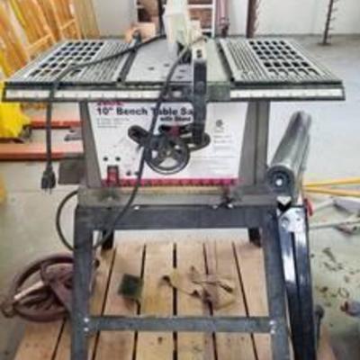 Ace 10in Bench Saw With Stand