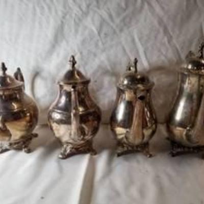 Lot Of Oneida Tea Pots (4)