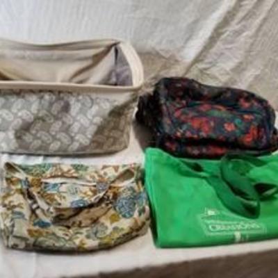 Lots Of Bags 1 Floral Carry On With Wheels , 1 Raymond Waits Hamper And More
