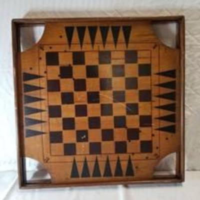 Archarena Combination Game Board , Checkers , Backgammon, Chinese Checkers And More