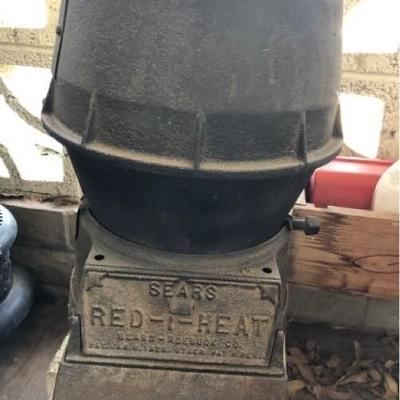 Sears Red-i-Heat Vintage Cast-Iron Stove
