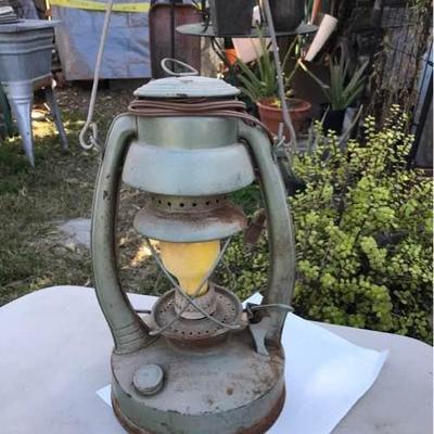 Made in USA Very Old Electric Lantern EMBURY MFG CO.