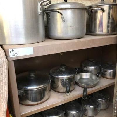Revere Ware and Misc. Pots and Pans