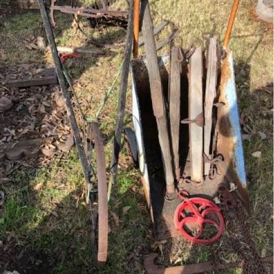 Cultivator, Horse Yokes, and Other Vintage Tools